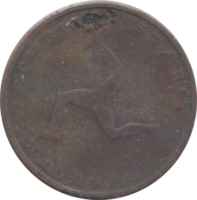 1839 HALF PENNY ISLE OF MAN