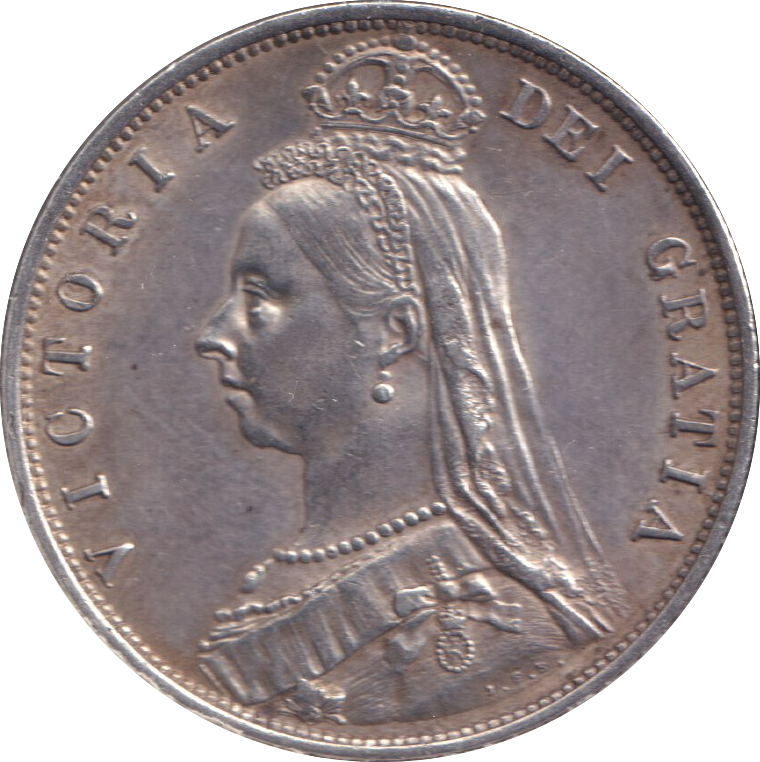 1887 HALFCROWN ( EF )