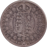 1891 HALFCROWN ( FINE )