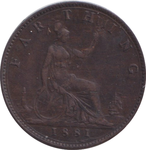 1881 FARTHING ( GVF )