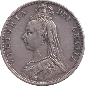 1887 HALFCROWN ( EF ) 5
