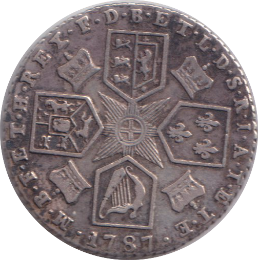 1787 SIXPENCE ( GVF )