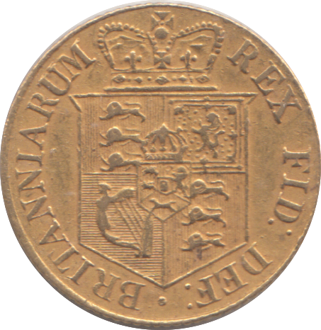 1820 GOLD HALF SOVEREIGN ( GVF )