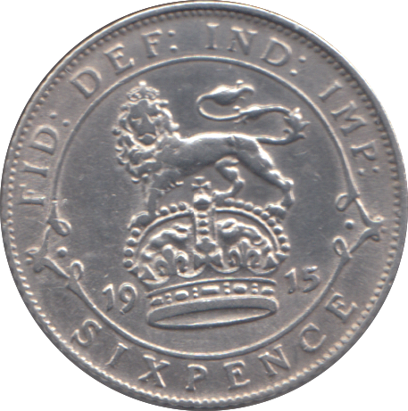 1915 SIXPENCE ( EF )