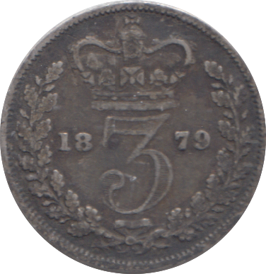 1879 THREEPENCE ( GF )