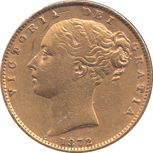 1872 SOVEREIGN DIE 61 ( VF )
