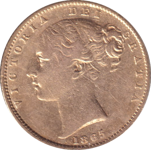1865 GOLD SOVEREIGN ( GVF )