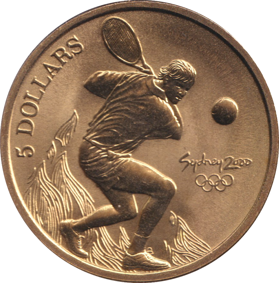 2000 OLYMPIC 5 DOLLARS AUSTRALIA