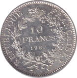 1967 SILVER 10 FRANC FRANCE