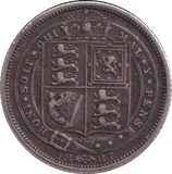 1887 SIXPENCE ( GF )