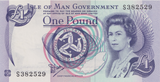 1991 ONE POUND ISLE OF MAN BANKNOTE REF-1838