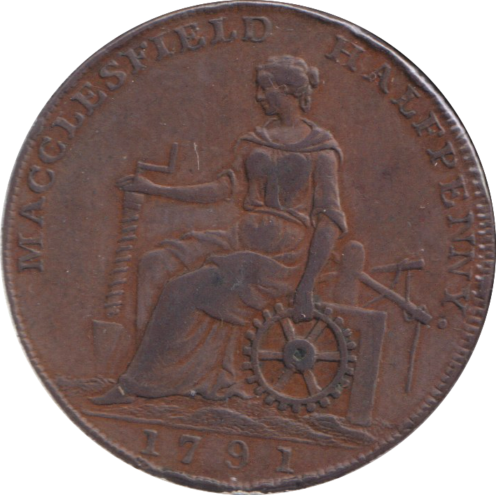 1792 HALF PENNY TOKEN MACCLESFIELD