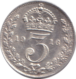 1916 THREEPENCE ( VF )