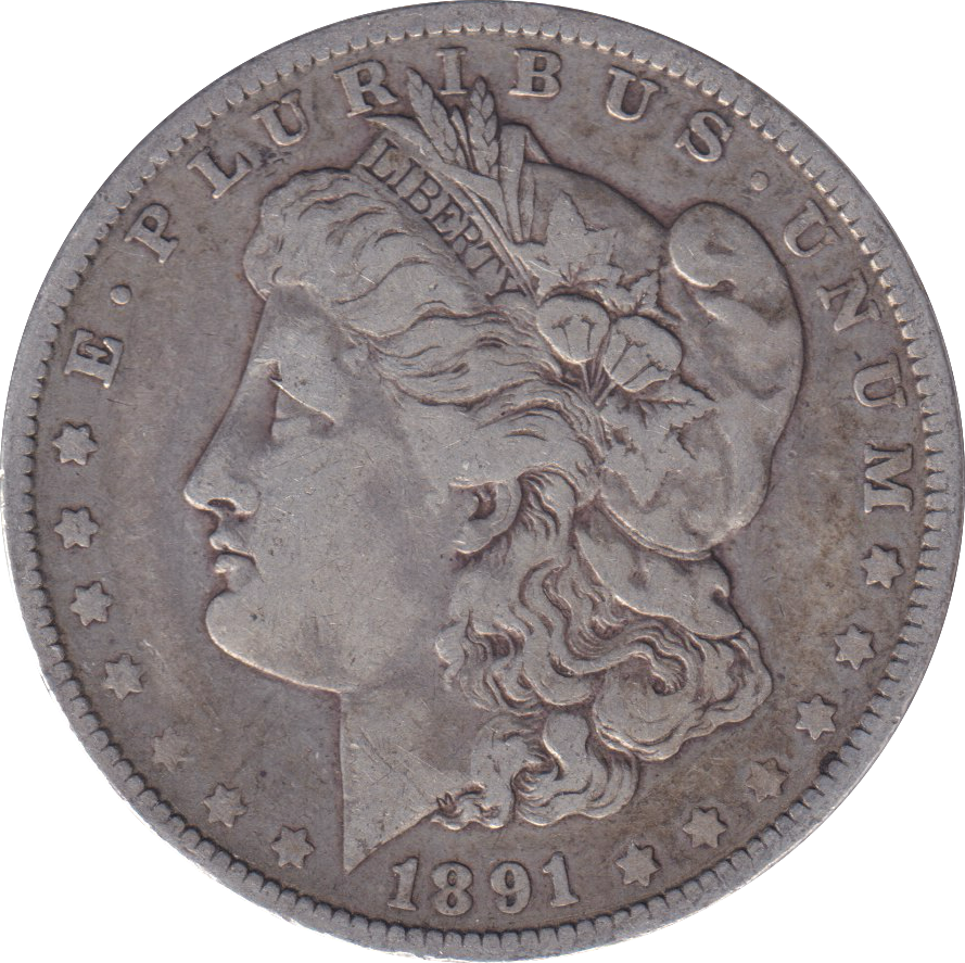 1891 SILVER MORGAN DOLLAR USA