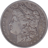 1891 SILVER MORGAN DOLLAR USA