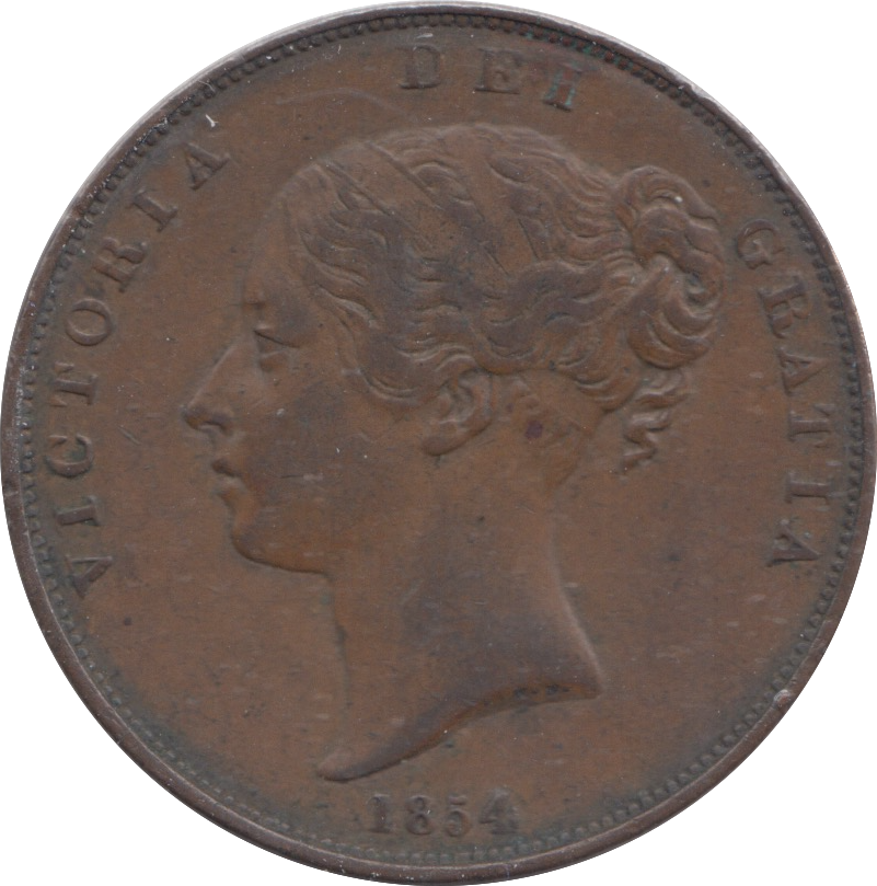 1854 PENNY ( VF )