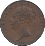 1854 PENNY ( VF )