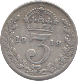 1918 THREEPENCE ( FINE )