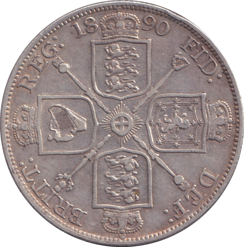 1890 DOUBLE FLORIN ( VF )