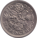 1960 SIXPENCE ( UNC )