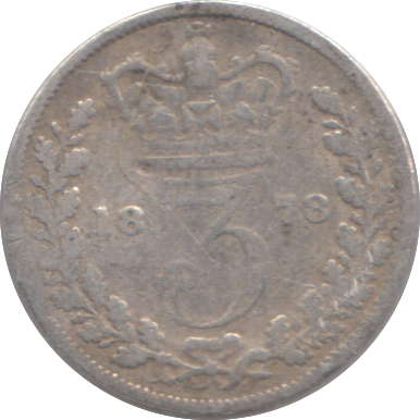 1878 THREEPENCE ( FINE )