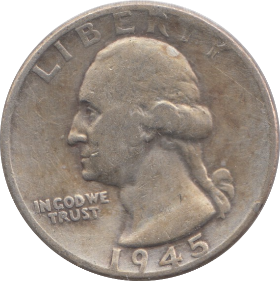 1945 SILVER USA QUARTER