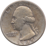 1945 SILVER USA QUARTER