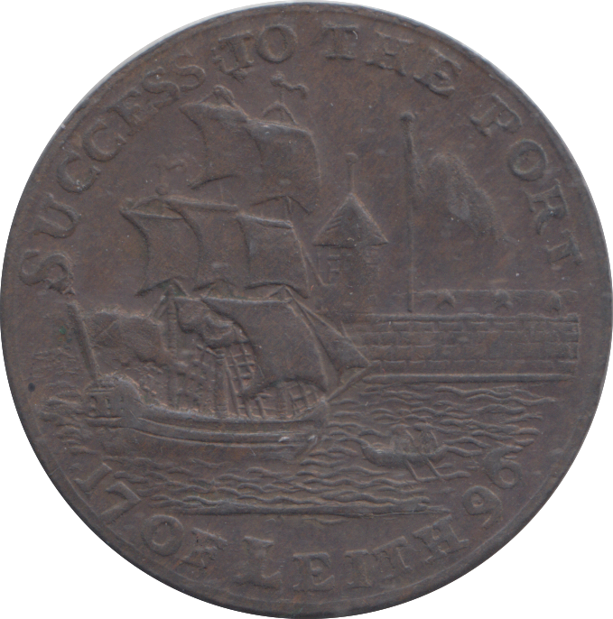 1796 LEITH HALFPENNY TOKEN