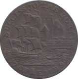 1796 LEITH HALFPENNY TOKEN