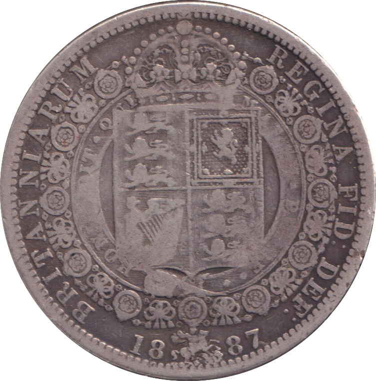 1887 HALFCROWN ( GF )