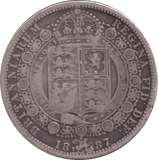 1887 HALFCROWN ( GF )