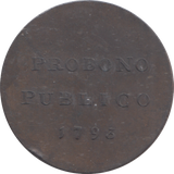 1793 SUDBURY HALFPENNY TOKEN