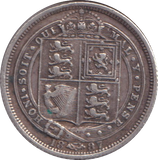 1887 SIXPENCE ( GF )