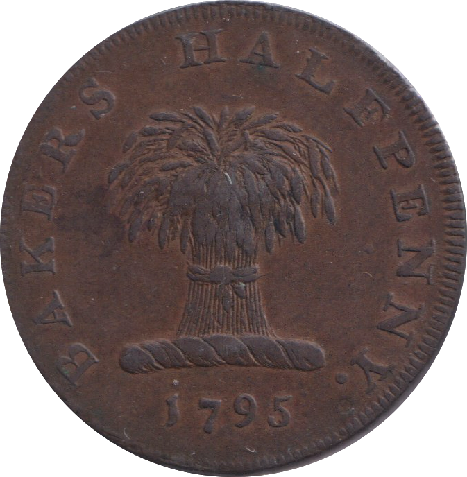 1795 HALF PENNY TOKEN BAKERS
