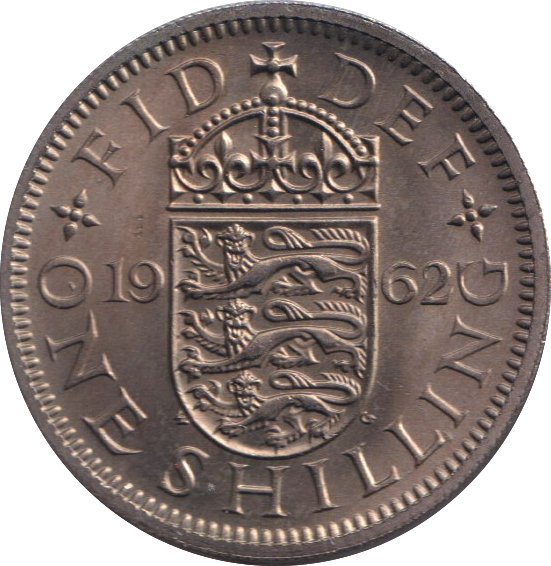 1962 ENGLISH SHILLING ( UNC )