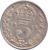 1918 THREEPENCE ( GF )