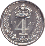 1937 MAUNDY FOURPENCE ( PROOF )
