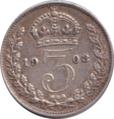 1903 THREEPENCE ( GVF )