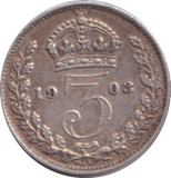 1903 THREEPENCE ( GVF )