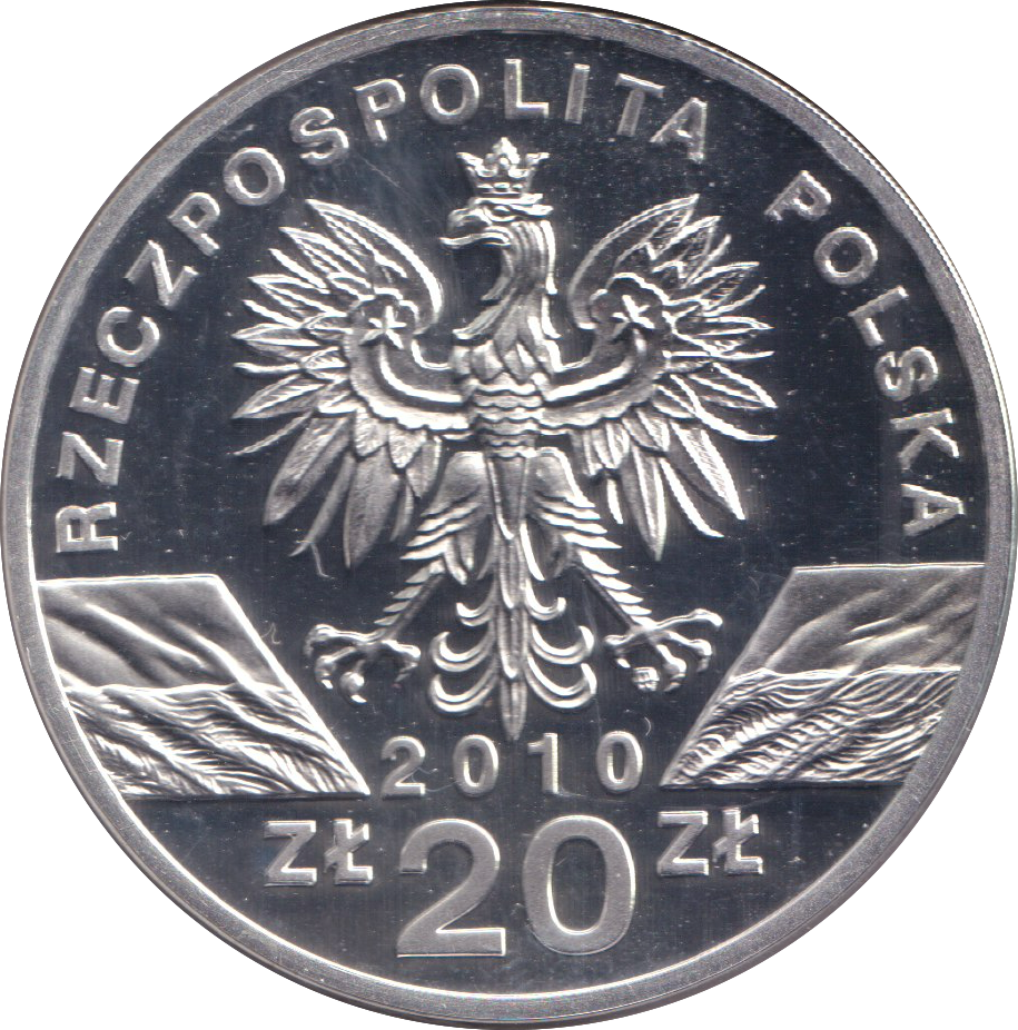 2010 SILVER PROOF 20 ZALTY POLAND