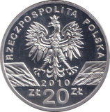 2010 SILVER PROOF 20 ZALTY POLAND