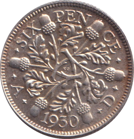 1930 SIXPENCE ( BU )