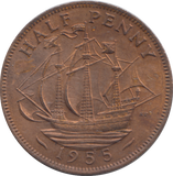 1955 HALF PENNY ( UNC )