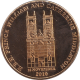2010 MEDALLION PRICE WILLIAM AND CATHERINE MIDDLETON ENGAGEMENT
