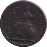 1717 DUMP FARTHING SCARCE ( GVF )