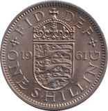 1961 ENGLISH SHILLING ( UNC )