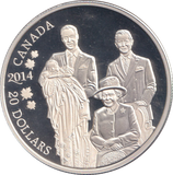 2014 SILVER PROOF 20 DOLLARS CANADA