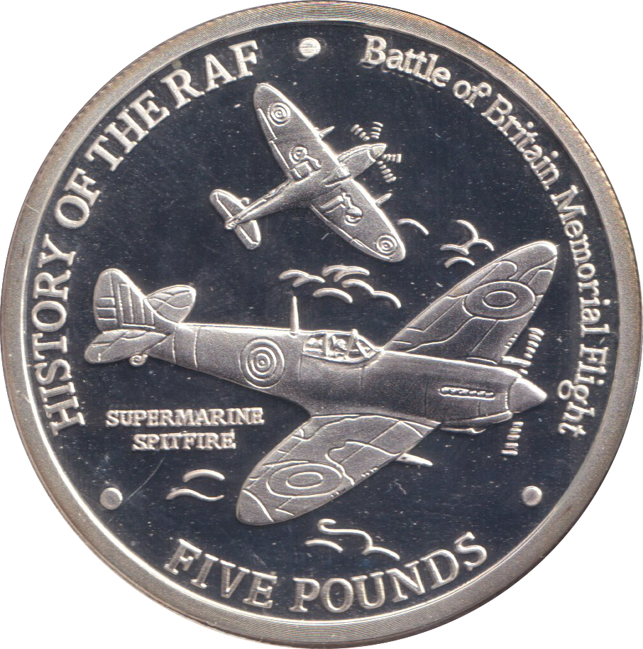 2007 SILVER PROOF FIVE POUNDS GIBRALTAR
