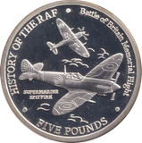 2007 SILVER PROOF FIVE POUNDS GIBRALTAR