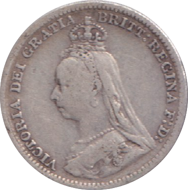 1891 THREEPENCE ( GF )